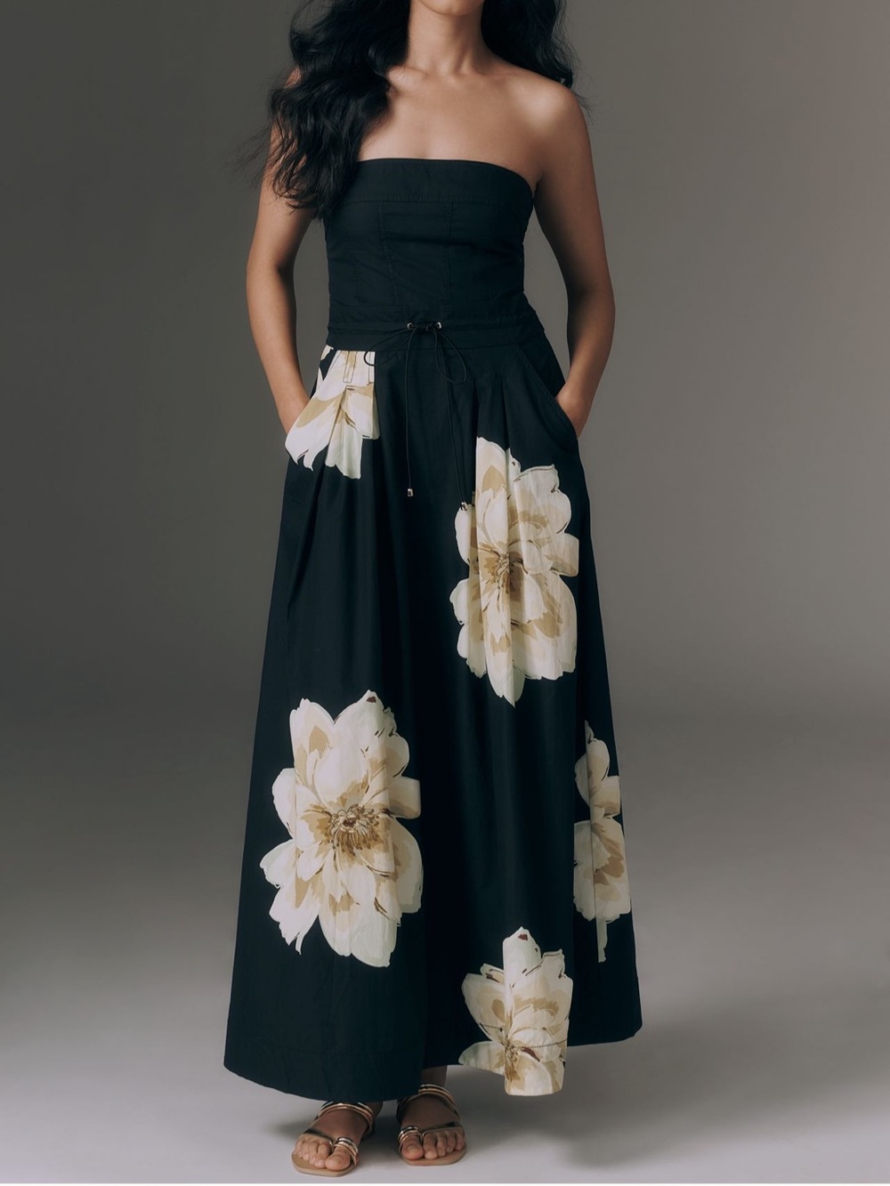 Maeve Strapless Waisted Maxi Dress NWT SZ SP